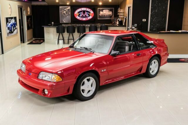 1991 Red Ford Mustang Coupe