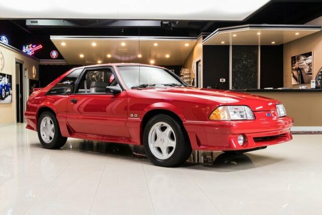 1991 Red Ford Mustang Coupe