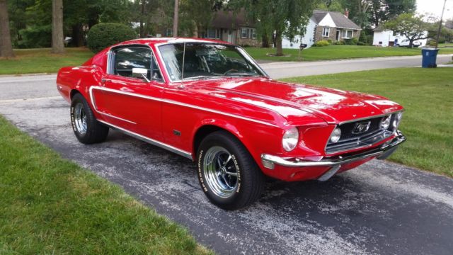 1968 Candy Apple Red Ford Mustang Coupe