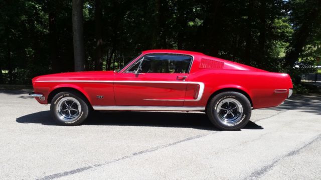 1968 Candy Apple Red Ford Mustang Coupe