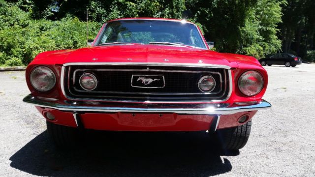 1968 Candy Apple Red Ford Mustang Coupe