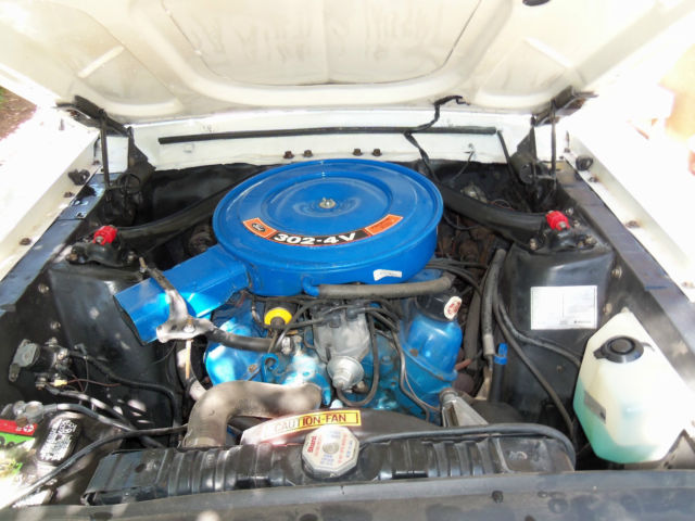 1968 White Ford Mustang Coupe