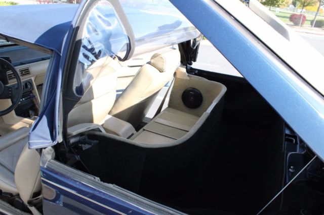 1988 Blue Ford Mustang Convertible