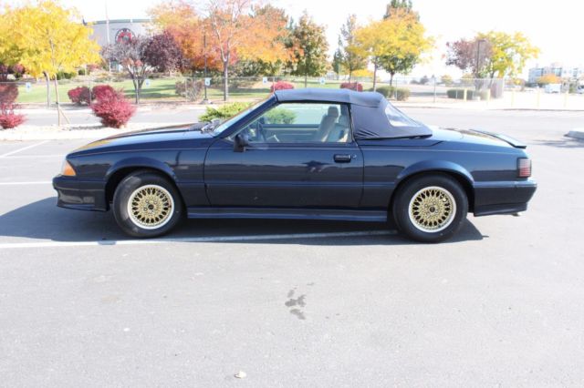 1988 Blue Ford Mustang Convertible