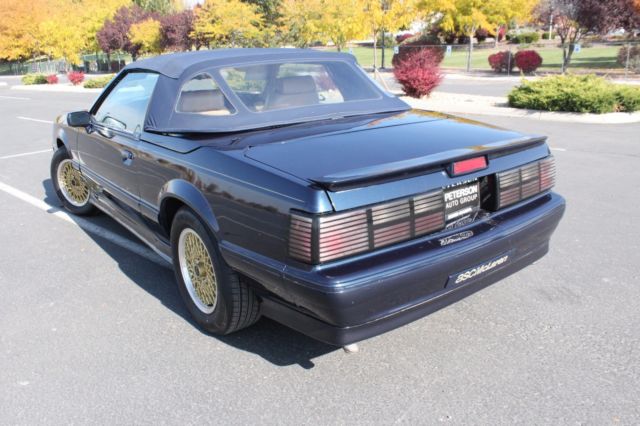 1988 Blue Ford Mustang Convertible