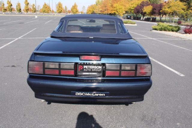 1988 Blue Ford Mustang Convertible