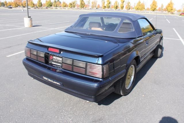 1988 Blue Ford Mustang Convertible