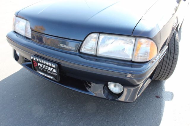 1988 Blue Ford Mustang Convertible