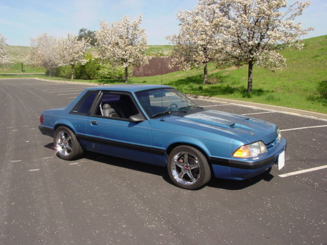 1988 Blue Ford Mustang Coupe