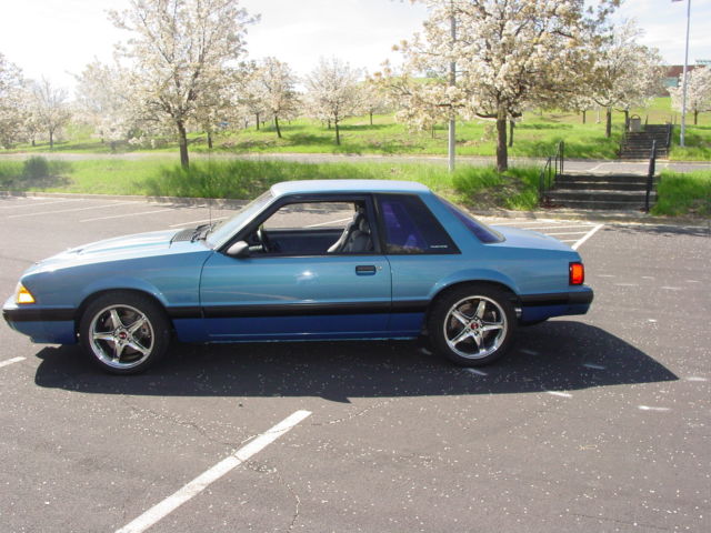1988 Blue Ford Mustang Coupe