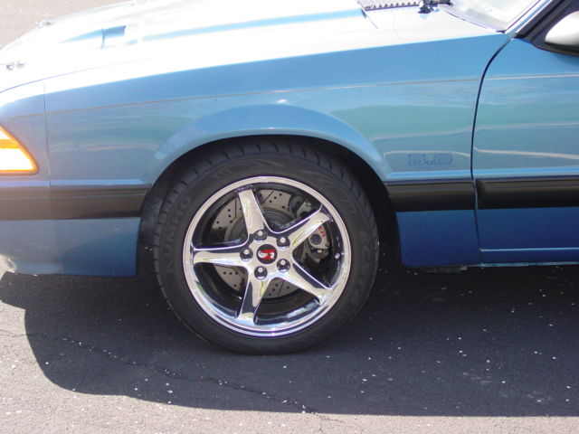 1988 Blue Ford Mustang Coupe