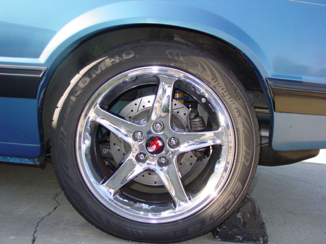 1988 Blue Ford Mustang Coupe