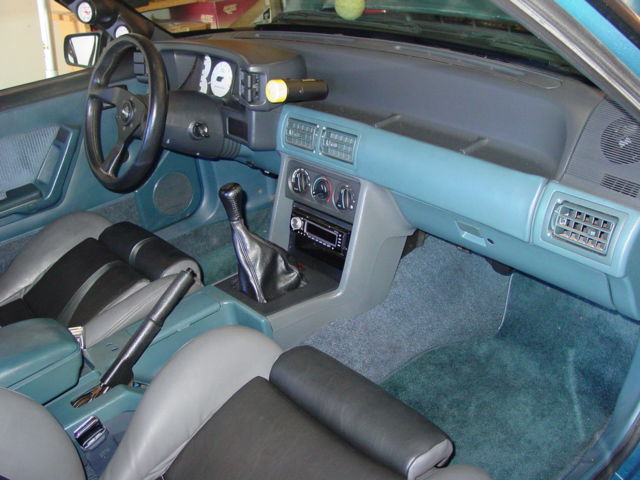 1988 Blue Ford Mustang Coupe
