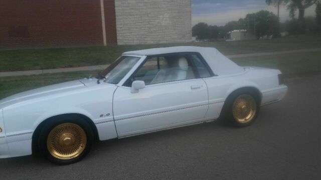 1984 Red Ford Mustang Convertible