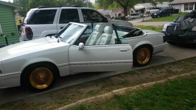 1984 Red Ford Mustang Convertible