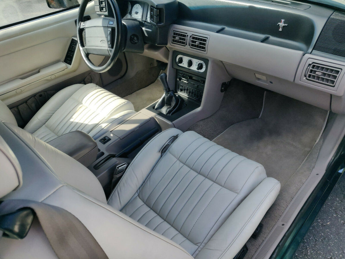 1992 Green Ford Mustang Convertible