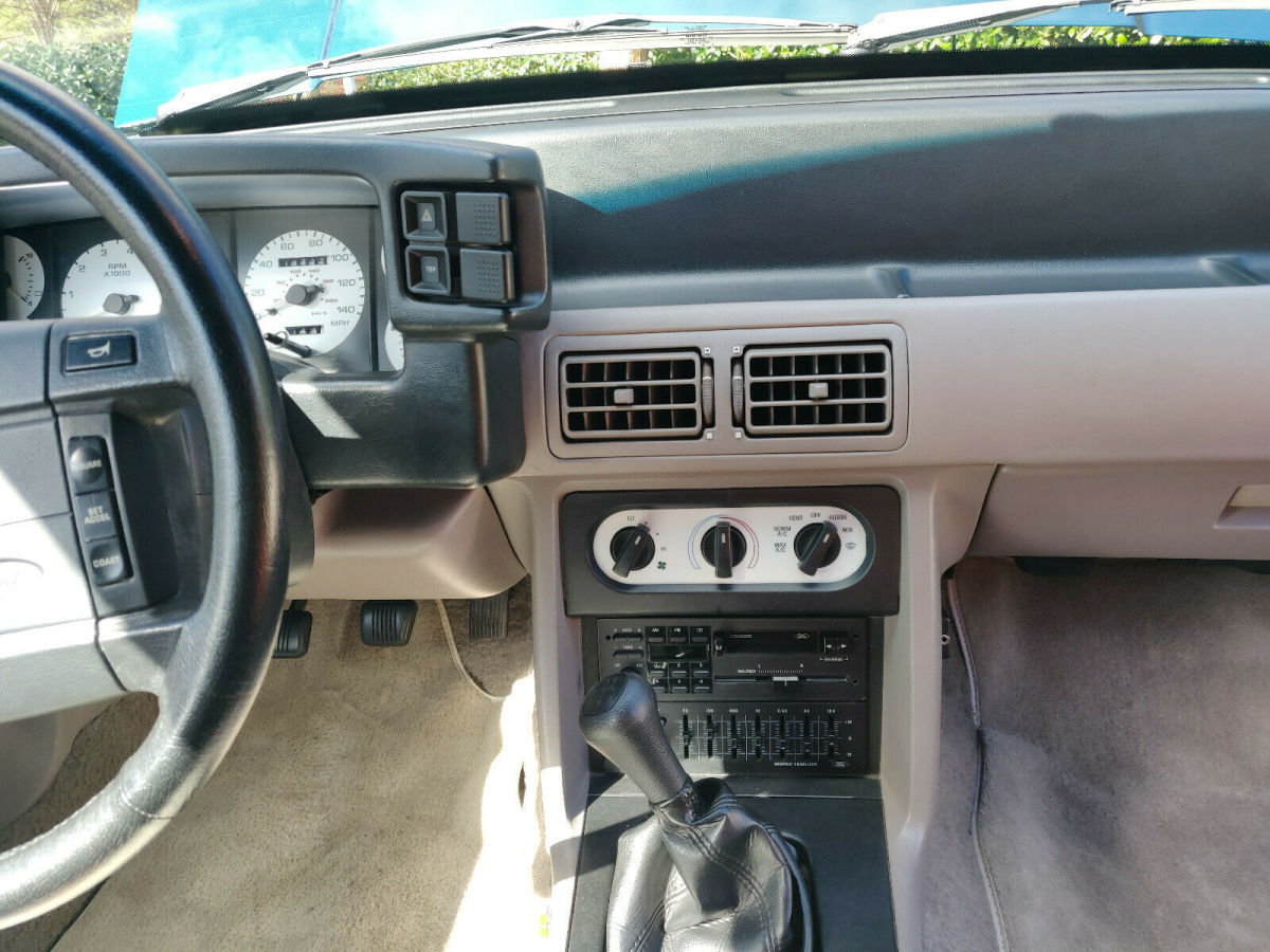 1992 Green Ford Mustang Convertible
