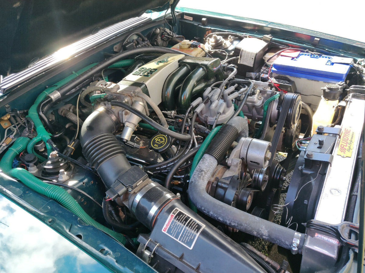 1992 Green Ford Mustang Convertible