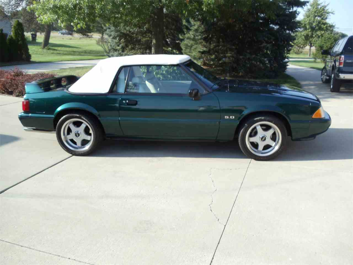 1992 Green Ford Mustang Convertible