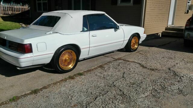 1984 Red Ford Mustang Convertible