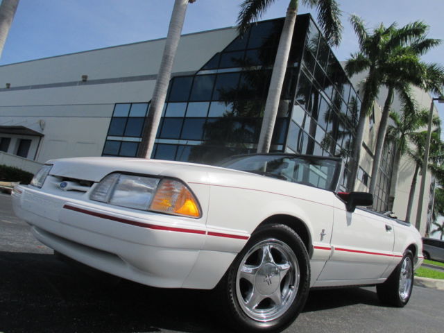 1993 WHITE Ford Mustang CONVERTIBLE