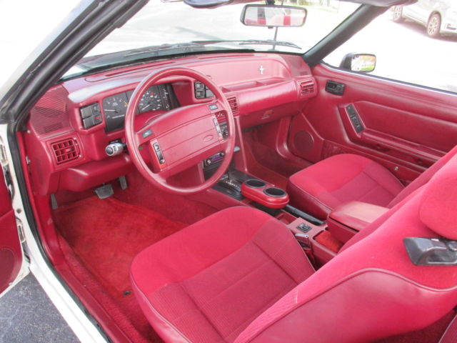 1993 WHITE Ford Mustang CONVERTIBLE