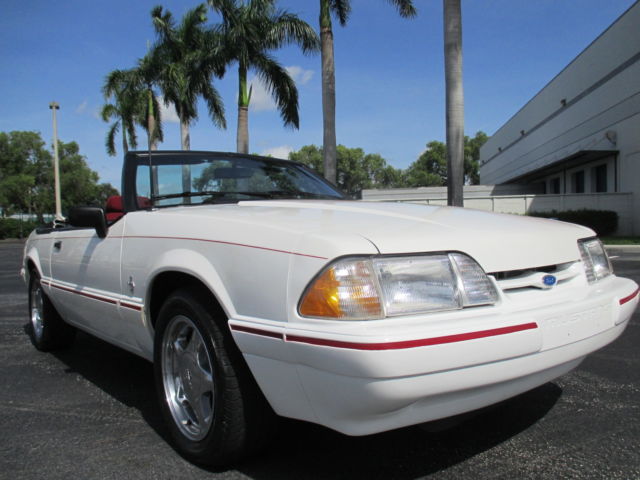 1993 WHITE Ford Mustang CONVERTIBLE