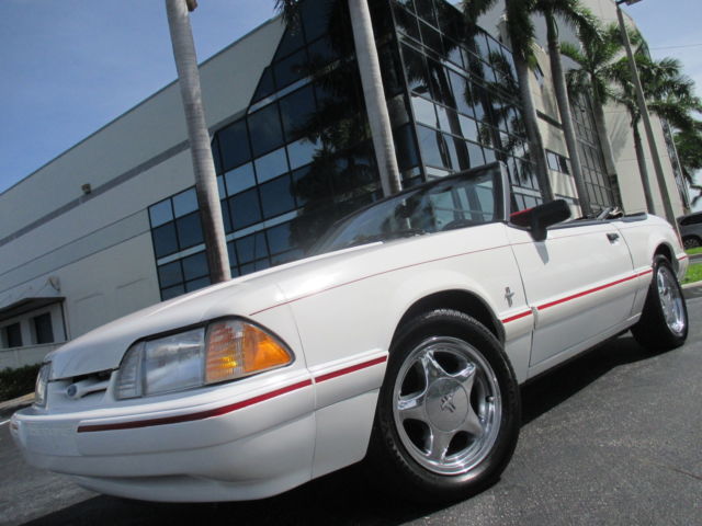 1993 WHITE Ford Mustang CONVERTIBLE