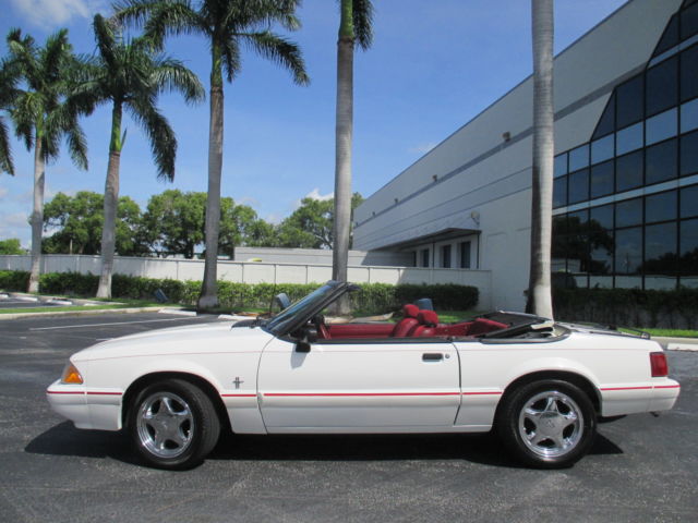 1993 WHITE Ford Mustang CONVERTIBLE
