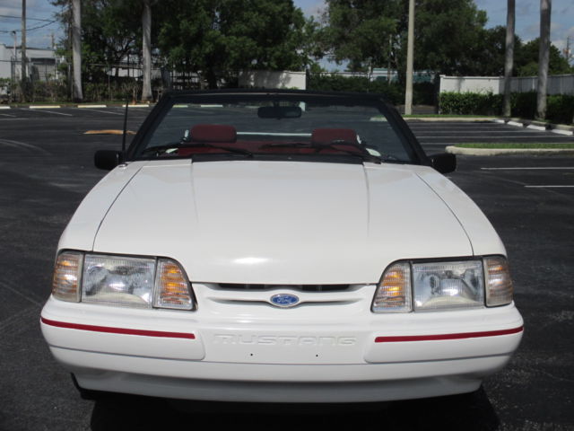 1993 WHITE Ford Mustang CONVERTIBLE
