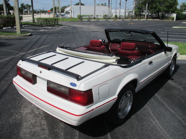 1993 WHITE Ford Mustang CONVERTIBLE