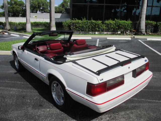 1993 WHITE Ford Mustang CONVERTIBLE