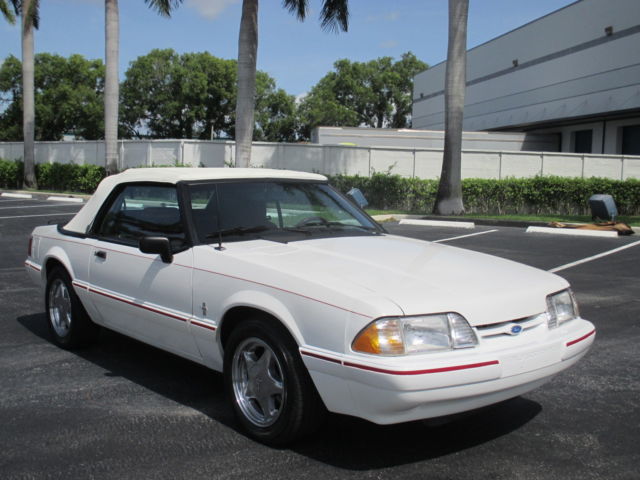 1993 WHITE Ford Mustang CONVERTIBLE