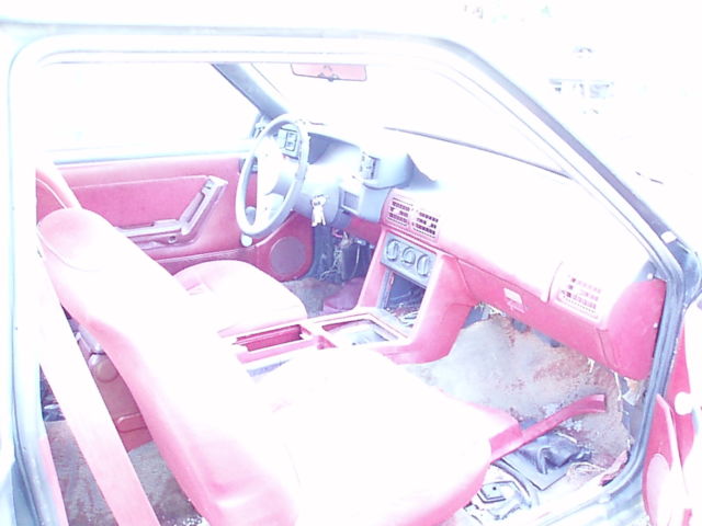 1988 Red Ford Mustang Coupe