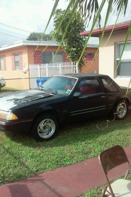 1988 Red Ford Mustang Coupe