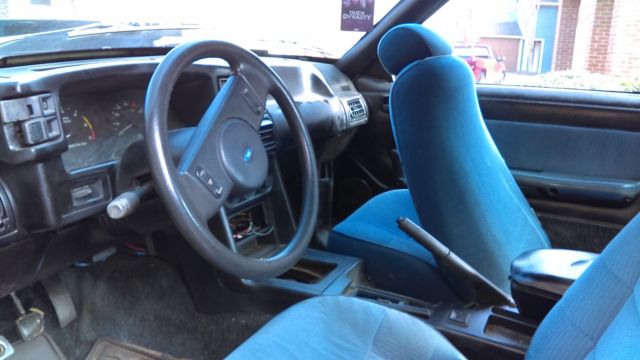 1989 Blue Ford Mustang Coupe