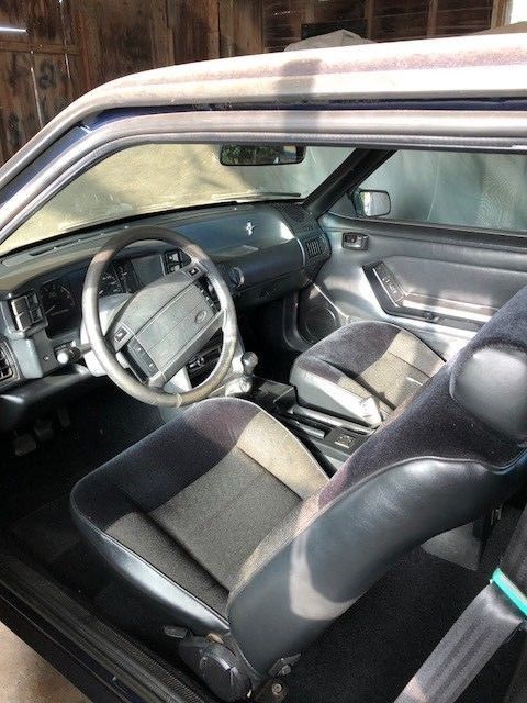 1989 Blue Ford Mustang Coupe