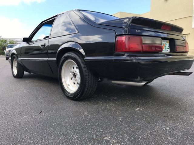1990 Black Ford Mustang Hatchback