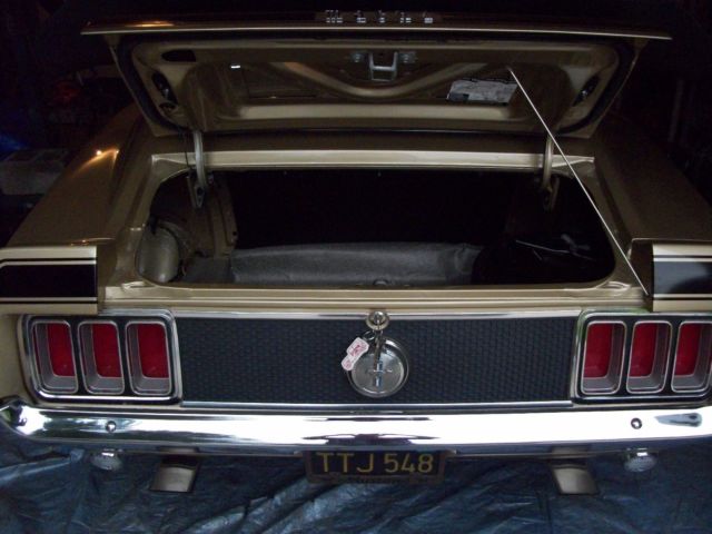 1970 Gold Ford Mustang Fastback