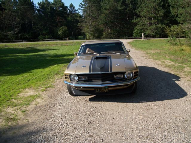 1970 Gold Ford Mustang Fastback