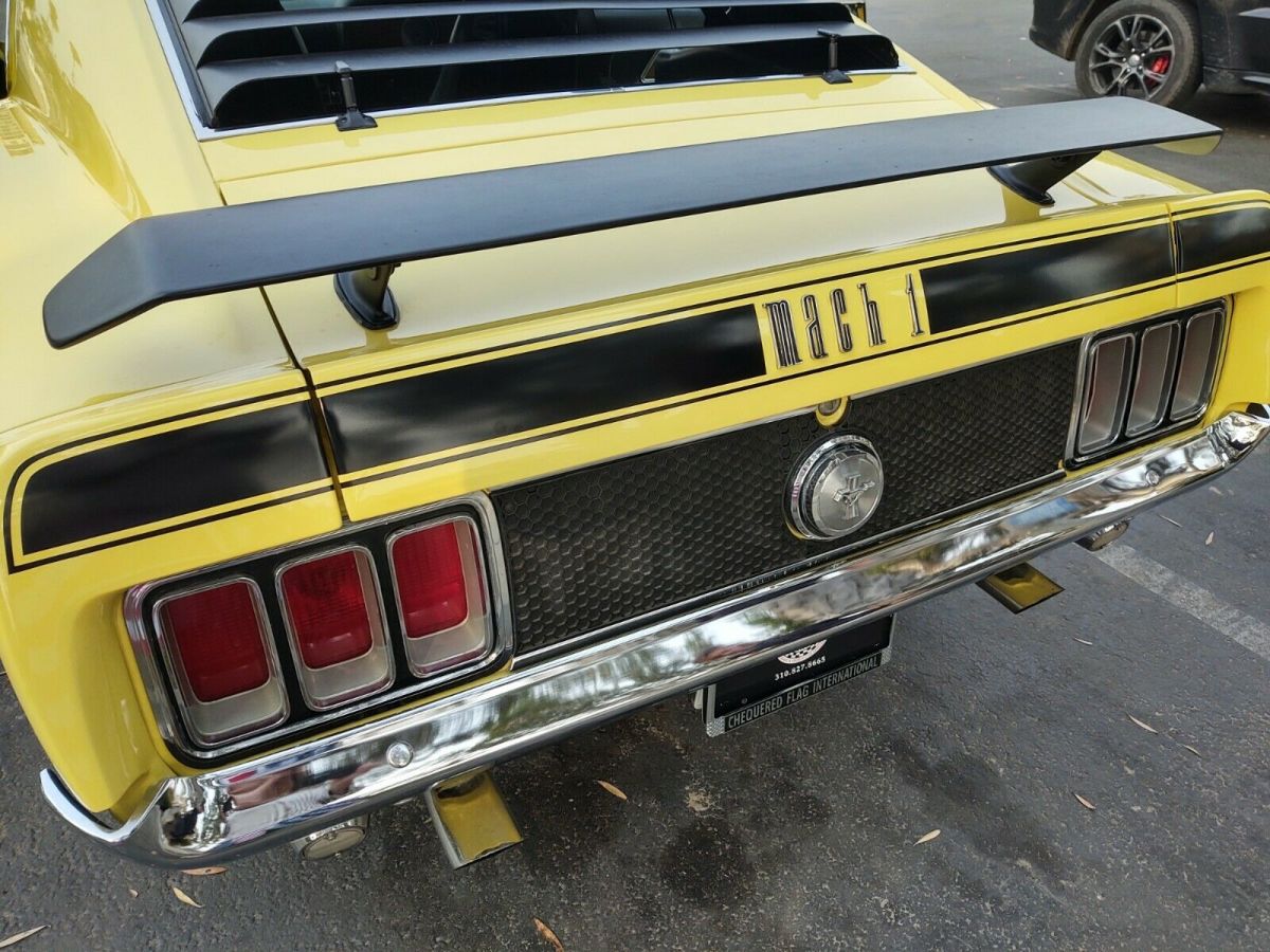 1970 Yellow Ford Mustang coupe