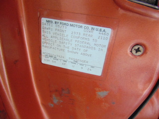 1973 Burnt orange Ford Mustang Coupe