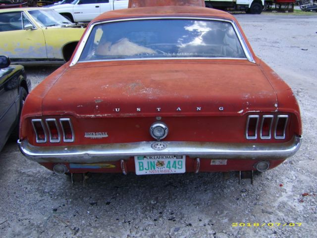 1967 Red Ford Mustang Coupe