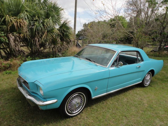 1966 Teal Ford Mustang Coupe