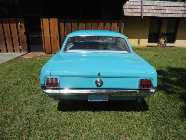1966 Teal Ford Mustang Coupe