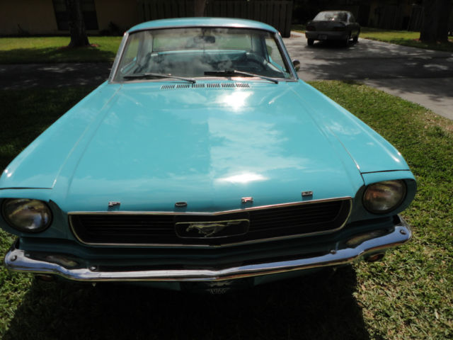 1966 Teal Ford Mustang Coupe