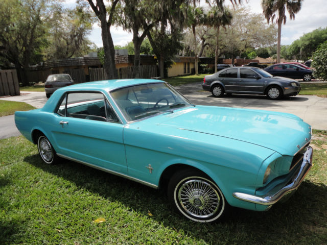 1966 Teal Ford Mustang Coupe