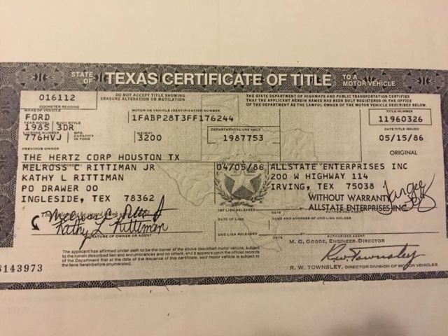 1985 White Ford Mustang Hatchback