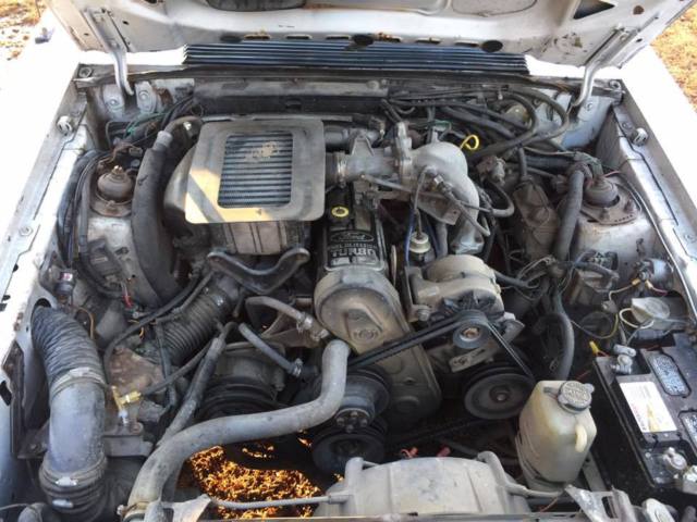 1985 White Ford Mustang Hatchback