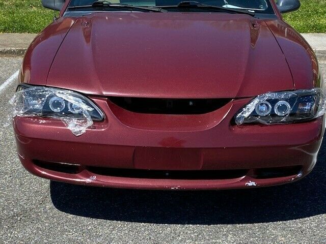 1994 Burgundy Ford Mustang Convertible